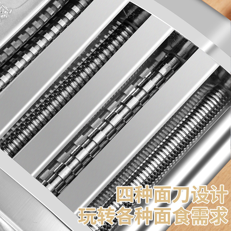 Junco máquina de fideos eléctrica doméstica máquina automática de fideos de acero inoxidable pequeña máquina de enrollar nuevos tipos de máquina de fideos Ramen otros