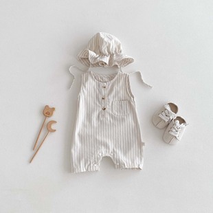 [Brand children's summer thin bodysuit for early age to go out, Korean style, western style]