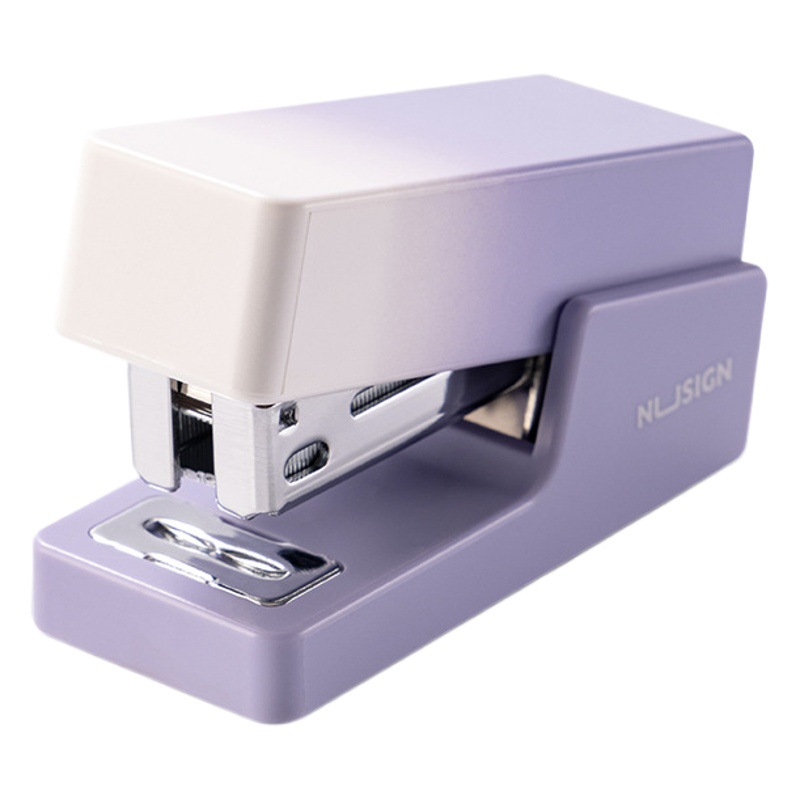 Deli Mini Stapler Creative Simple Gradient Color Student Test Paper Stapler Office Binding Machine Stationery Wholesale