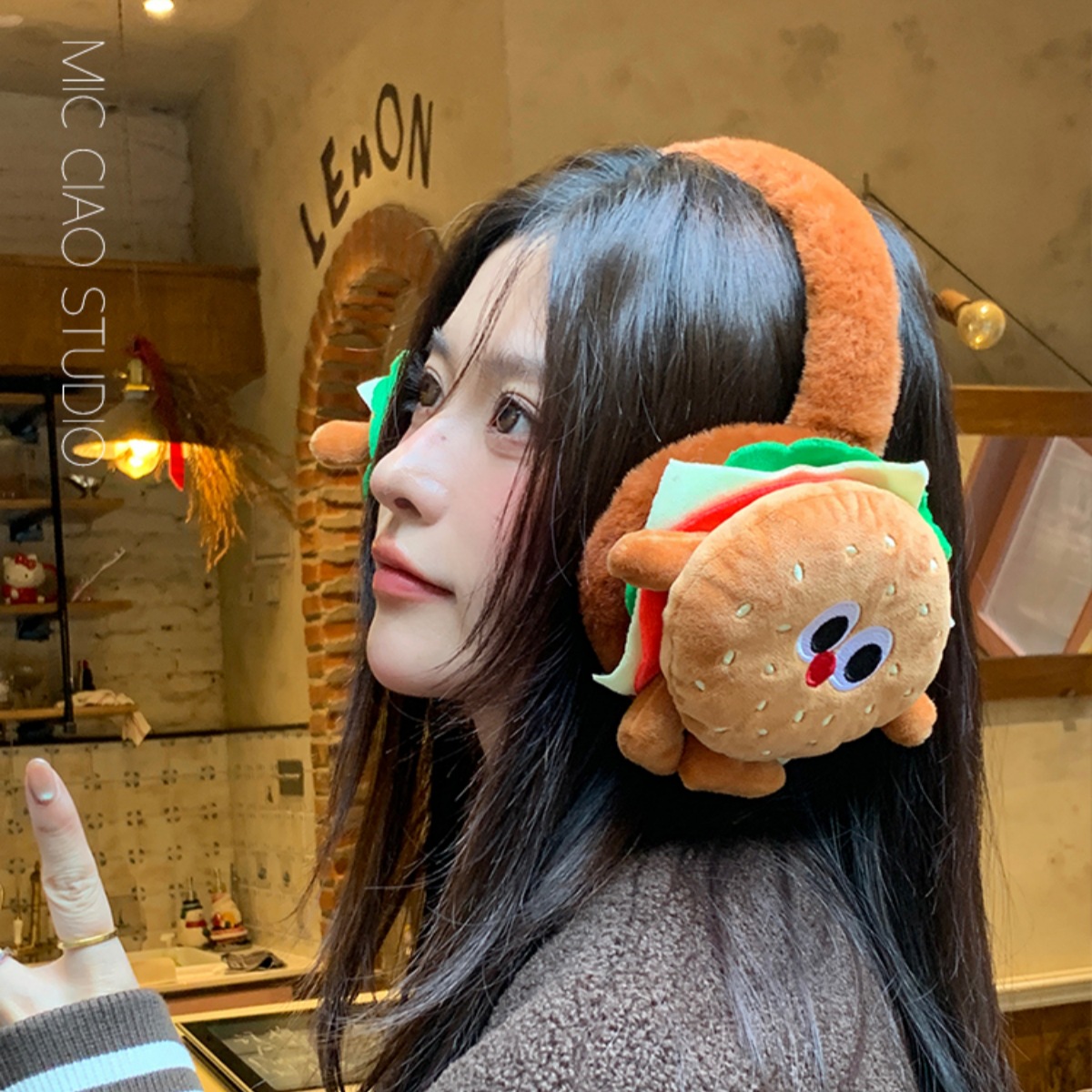 Mujeres de invierno lindas bolsas de oídos anti-congelación estudiantes protectores de oídos cubiertas de oídos de invierno para montar