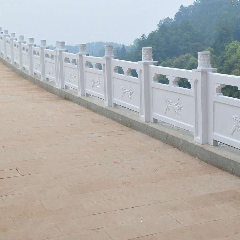 重庆石栏杆桥梁河道石 护栏花岗石 围栏石