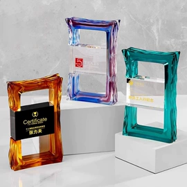 水晶工艺品;奖杯;木质工艺品