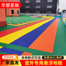 厂家供应悬浮地板篮球场羽毛球场环保地面材料幼儿园户外防水