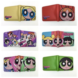 Flying Policewoman Animation Short Zipper Coin Purse Foldable Portable Male and Female Student Cartoon Leather Wallet Card Holder