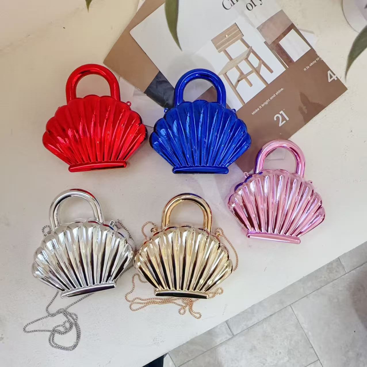 Personalized Textured Mini Shell Bag For Women Stylish Crossbody_voghion.com