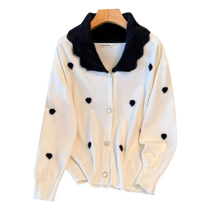 200/300 кг плюс размер женская грудь 150/160 Свободный кардиган свитер вязаное пальто 280/350 кг