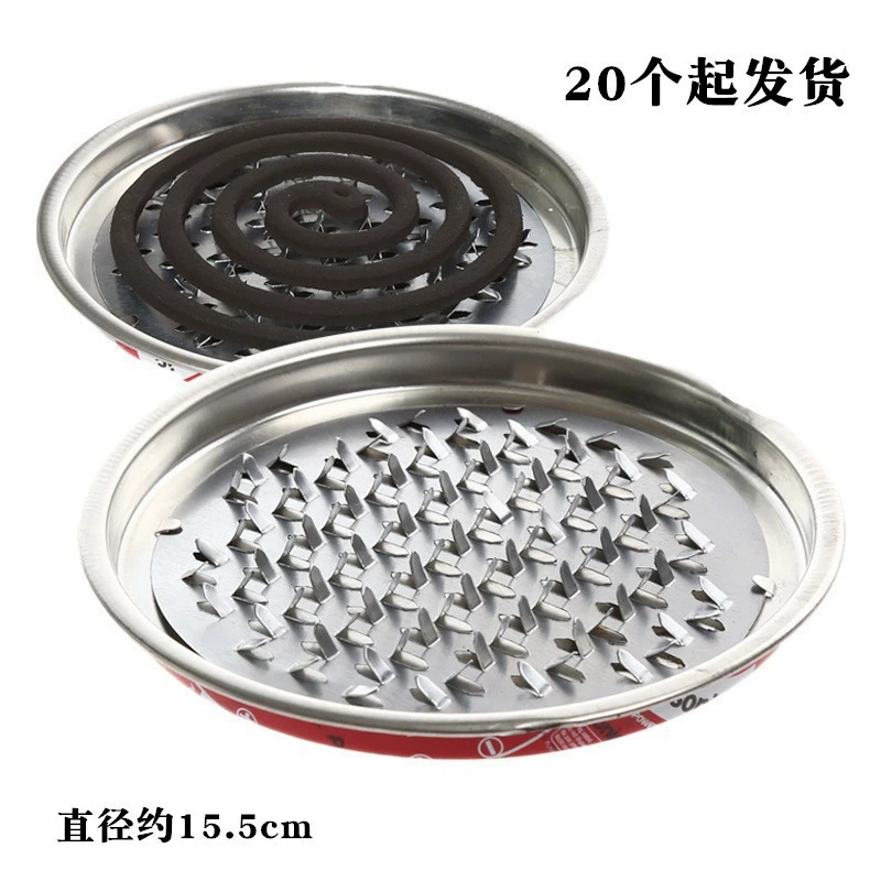 Коробка для спирали от комаров, большой уличный держатель для спирали от комаров, огнестойкий держатель для спирали от комаров, стойка для спирали от комаров, оптовая продажа, поднос для спирали от комаров из нержавеющей стали, держатель с крышкой