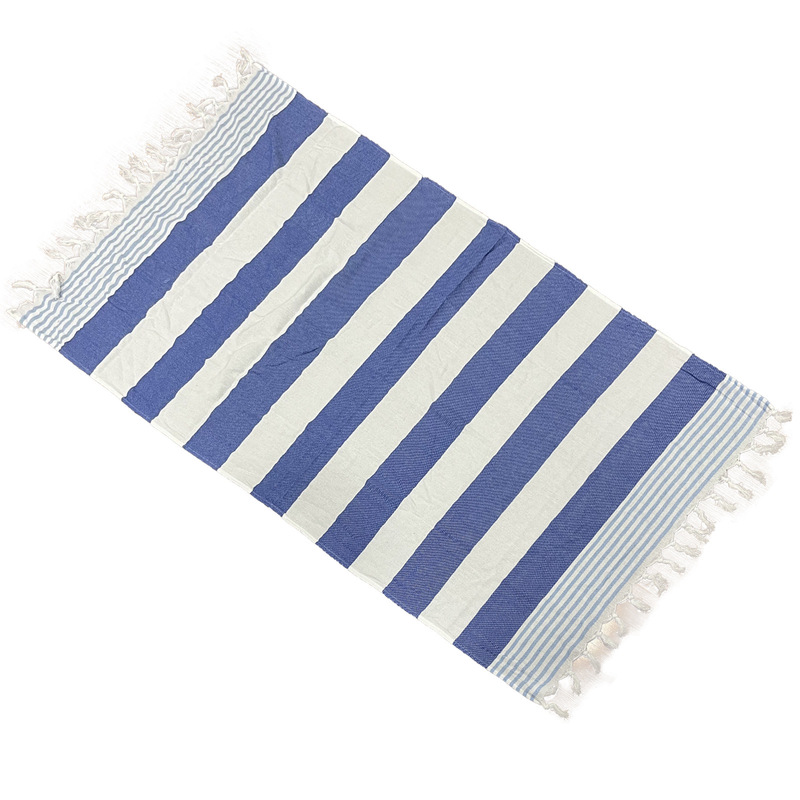 Striped Turkish Towel Tassel Pure Cotton Skin-Friendly and Comfortable Manufacturer Ready-Made Cross-Border Hot Sale Striped Turkish Towel Tassel Pure Cotton Skin-Friendly and Comfortable Manufacturer Ready-Made Cross-Border Hot Sale