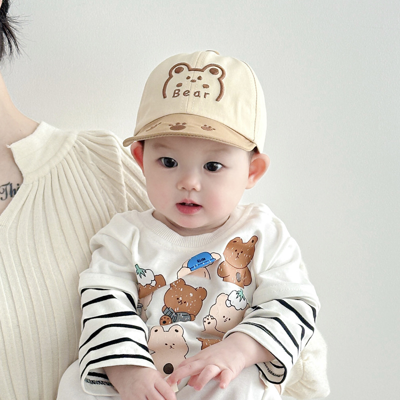 Sombreros para bebés primavera y otoño delgados sombreros para bebés sombreros de béisbol masculinos sombreros solares para bebés lindos sombreros de boca de pato verano