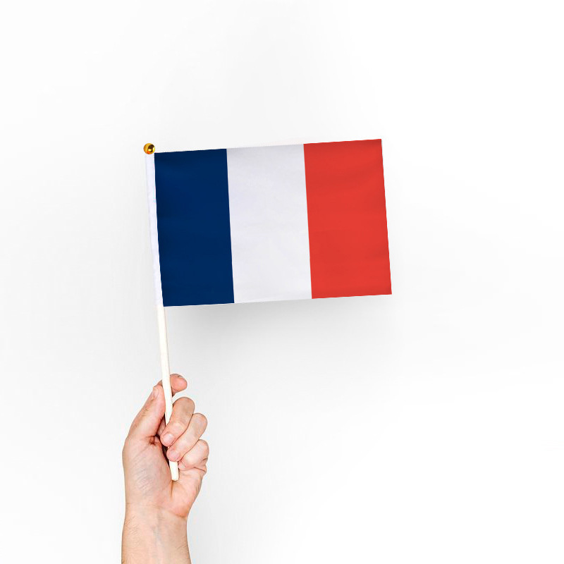 Suministro directo de fábrica 2025 Copa del mundo de Rusia 32 principales banderas de mano portuguesas suministran banderas de mano de países de todo el mundo