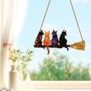 Cross-border temu Bohemian style series indoor and outdoor colorful decorative acrylic pendant