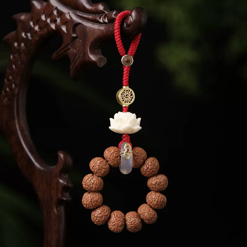 金刚菩提汽车钥匙挂件挂饰环扣手机链吊坠女款精致高级感2025蛇年