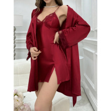 B 96323 Satin robe set ����˯����װ�羳����ͨ��ó
