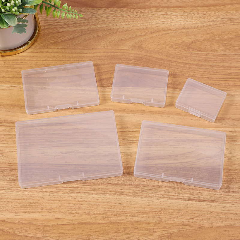 名刺の長方形のプラスチックの平たい箱の砂糖の紙のもち米の紙の包装箱の部品の箱の電子の部品の箱のカードの箱の空の箱