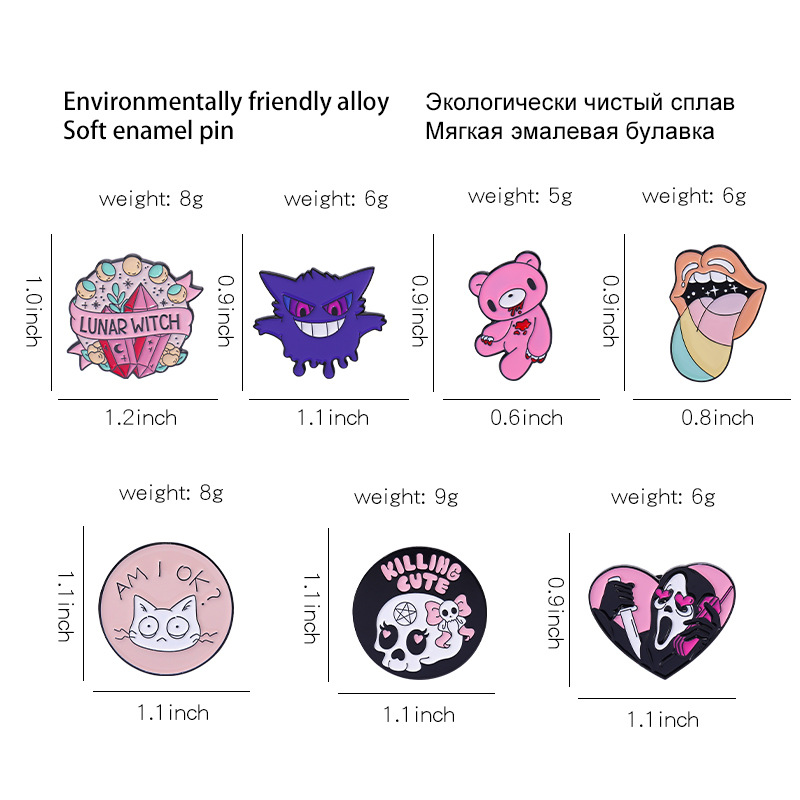 Cute Animal Letter Alloy Plating Unisex Brooches