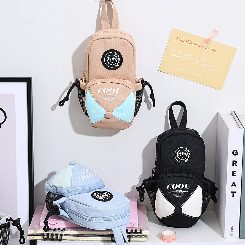 2025 nueva mochila portátil, bolsa de lápices, sombrero, versión coreana de alta calidad, bolsa de papelería creativa de gran capacidad y alto valor