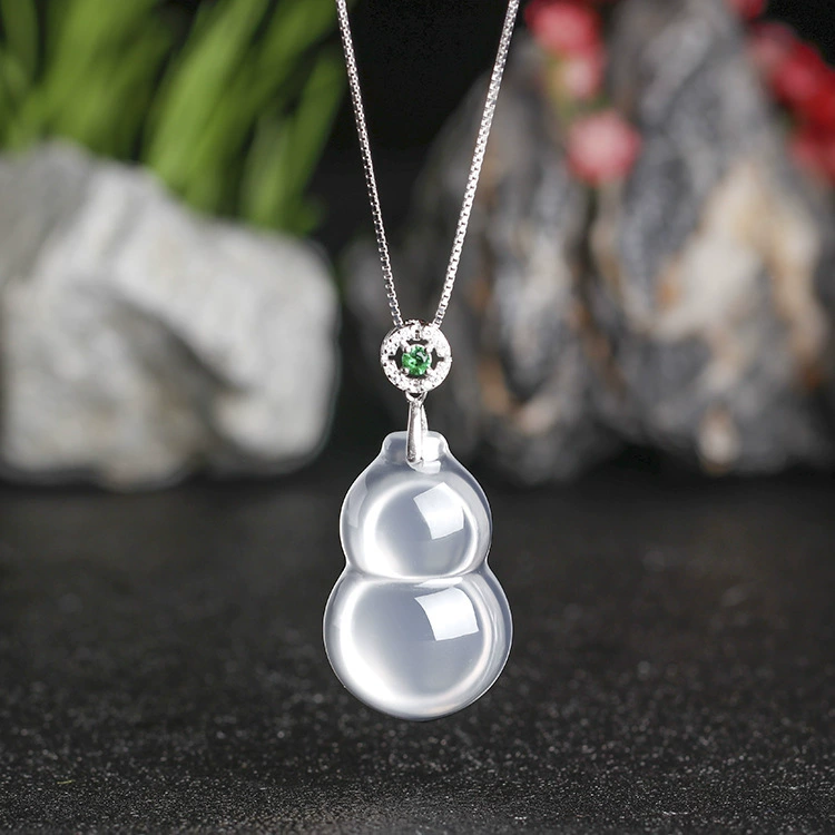 Organic agate pendant jade, accessory, wholesale, silver 925 sample
