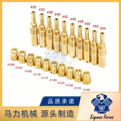20Pcs Suitable for Pwk Keihin Oko Cvk Pe Pwm Carburetor Main and Auxiliary Metering Holes Fuel Injector Set (Carburetor)