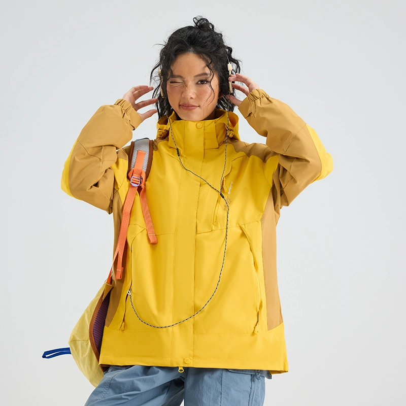 Куртка для пары, съемный комплект из трех предметов, состоящий из двух предметов, плюс бархатная утолщенная модная брендовая одежда для альпинизма, уличный топ