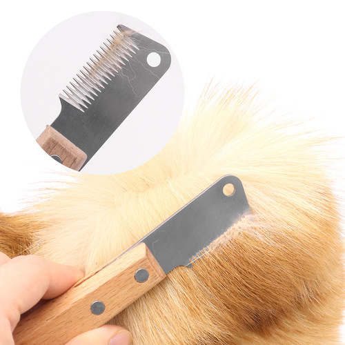 Pet hair plucking knife Bullhead terrier special comb Schnauzer-level beauty tool Hair plucking comb terrier dog hair plucking comb