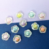 Acrylic matte beads, bracelet, accessory, flowered, wholesale