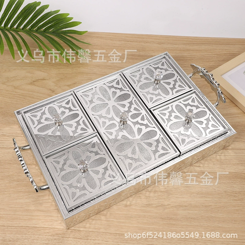 Очень большая клетчатая коробка для конфет в рулонах, домашний отель, ресторан, поднос для еды, коробка для хранения закусок, поставка производителя