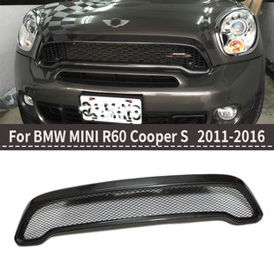 Suitable for Mini R60 Countryman Coopers Modified Real Carbon Fiber Front Bumper Mesh Ghost Mask