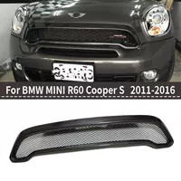 Подходит для MINI R60 Countryman CooperS, модифицированная передняя маска из настоящего углеродного волокна, сетчатая маска-призрак