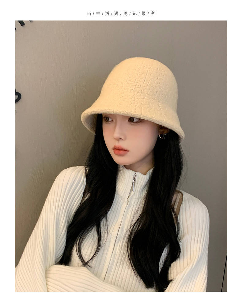 Cappello alla pescatora in lana d'agnello donna autunno inverno_voghion.com