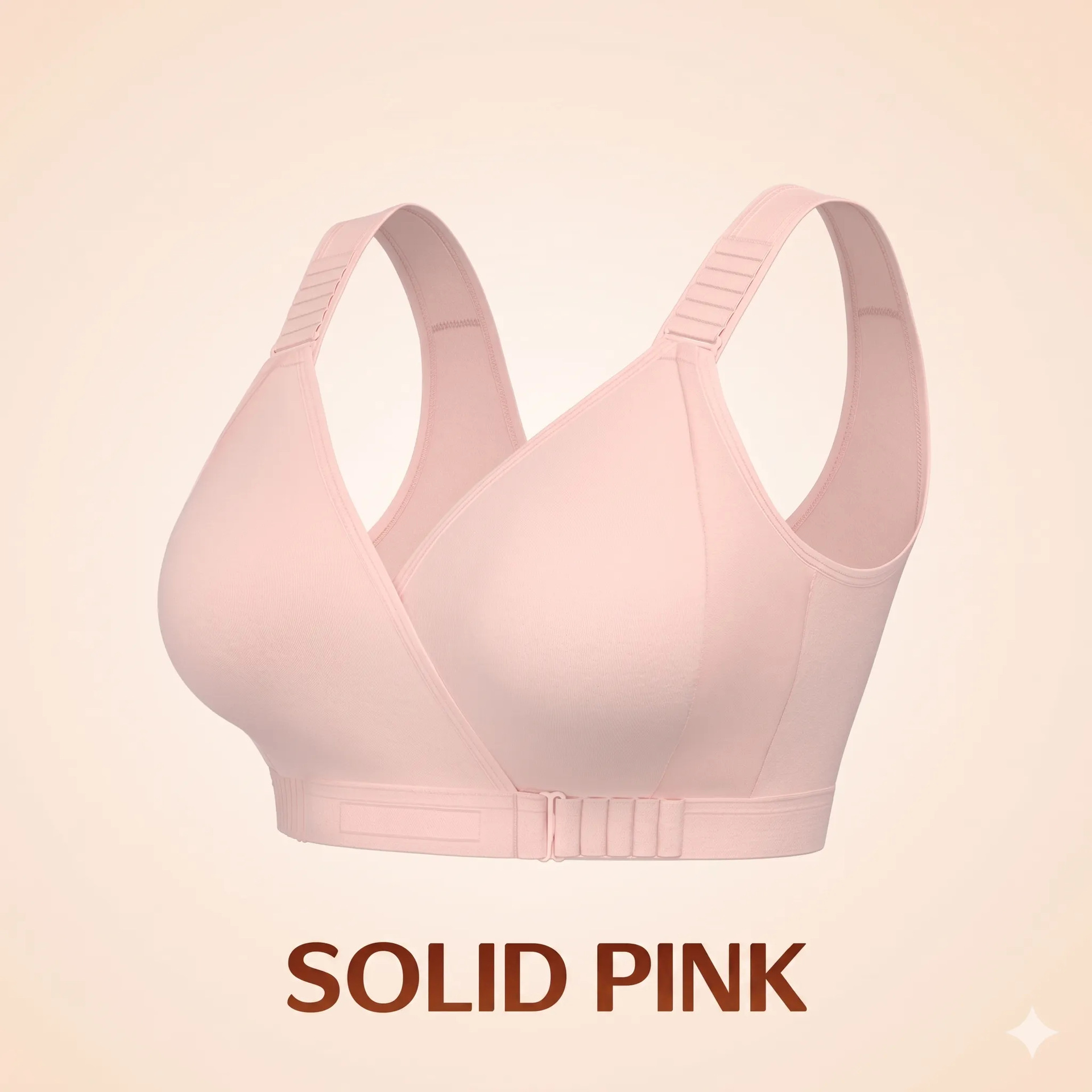 Full-cup large-breast women's bra, push-up, anti-sagging, adjustable, high-end lace bra with 6-level adjustment