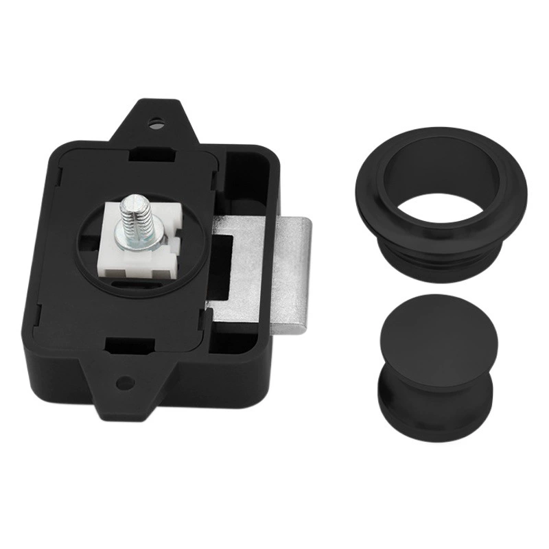 Трансграничный популярный замок для автофургона, винтовой замок из цинкового сплава TP005, оцинкованный язычок, пластиковое основание