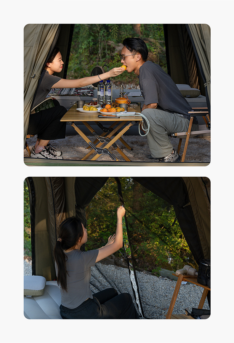 Spherical automatic inflatable tent for outdoor camping overnight, rainproof, 2025 new model camping equipment set