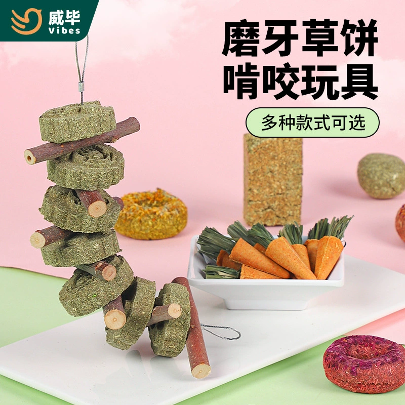 Торт из травы для прорезывания зубов кролика, торт из люцерны Тимоти, палочка для прорезывания зубов для шиншиллы, морской свинки, корм для кроликов, закуски, принадлежности