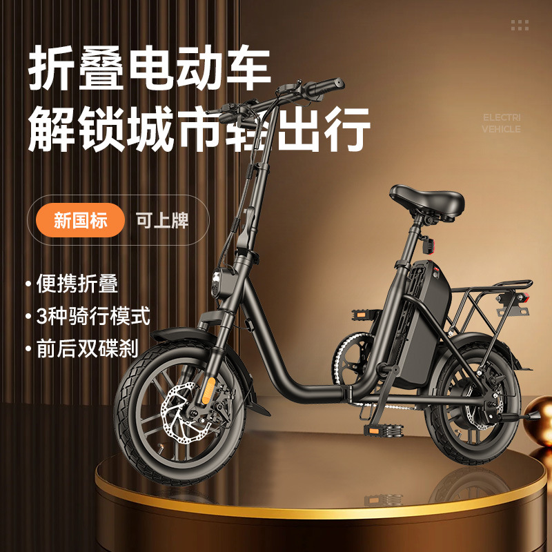 Electric folding bike for men and women