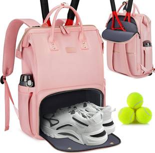 Amazon Pickleball Paddle Bag Tennis Backpack with Insulated Pocket and Ventilated Shoe Compartment Badminton Racquet Bag