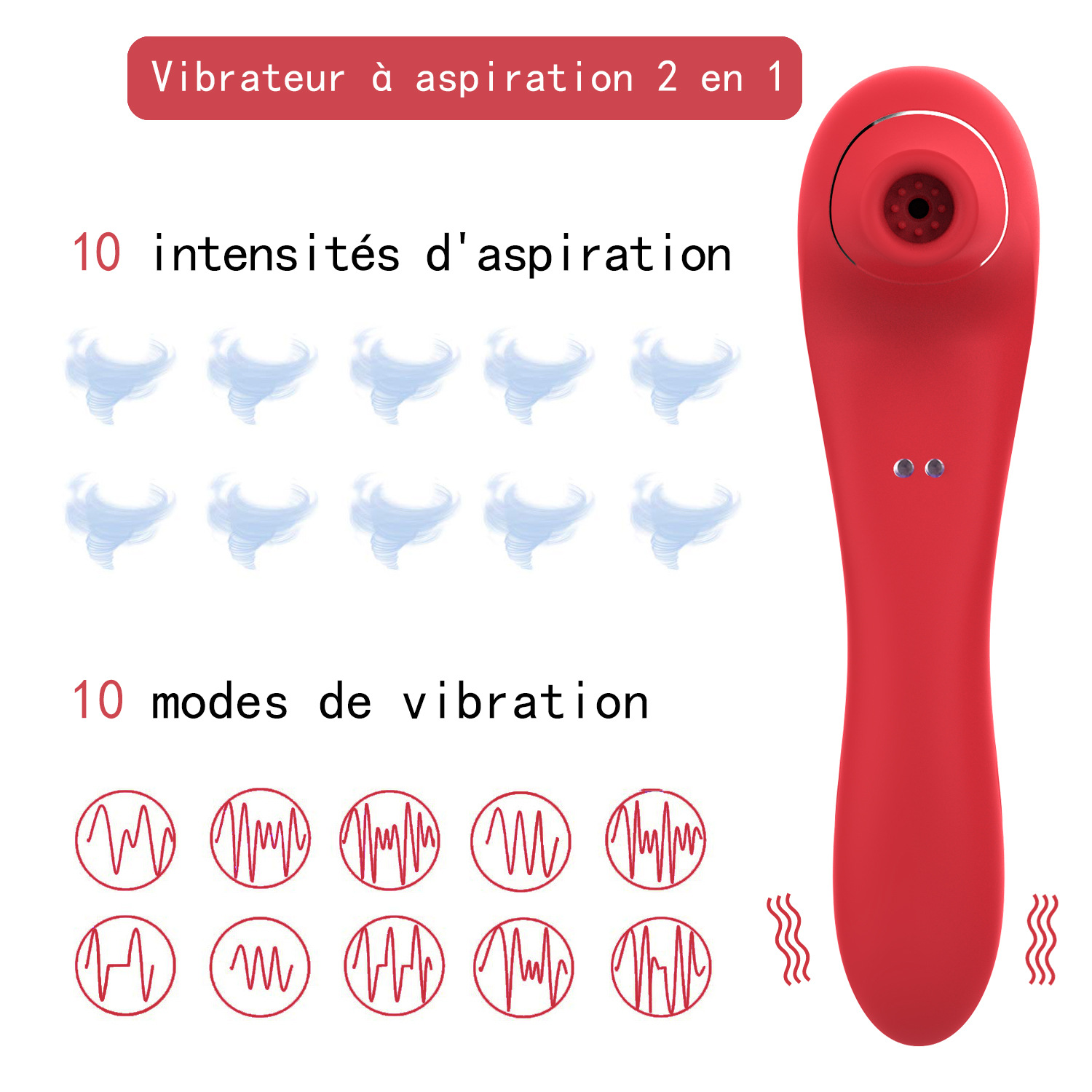 10 Frequency Vibrating Female Masturbation Massager Honey Bean Sucking Magnetic Charging Silicone Vibrator For Adults_voghion.com