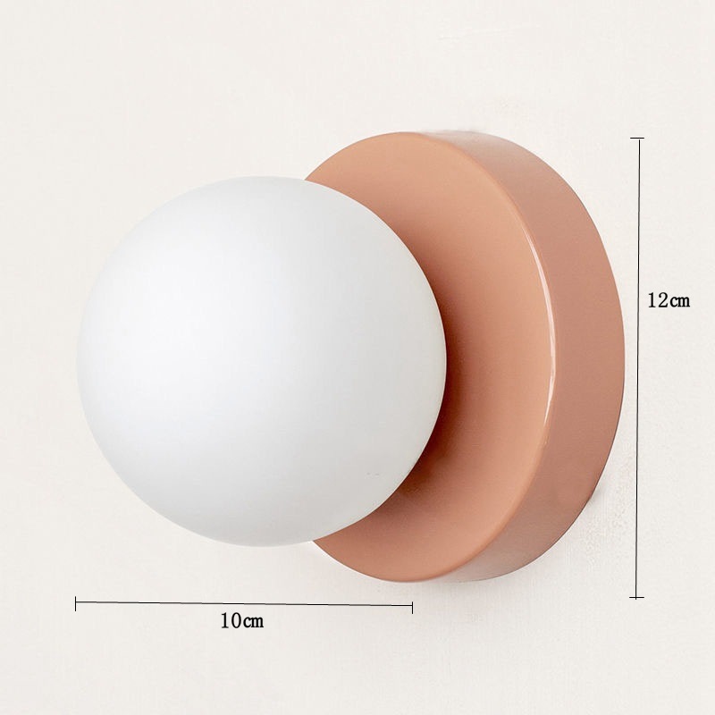 lámpara de pared esférica de vidrio medieval moderna minimalista lámpara de pared de fondo de dormitorio escalera nórdica minimalista pasillo lámpara de pasillo image 10