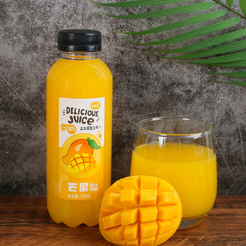 420ml x 6 bottles of fruit juice drink—Mango, Kiwi, Orange, and Probiotic Fruit Flavor Beverage—Wholesale Bulk Orders with Drop Shipping