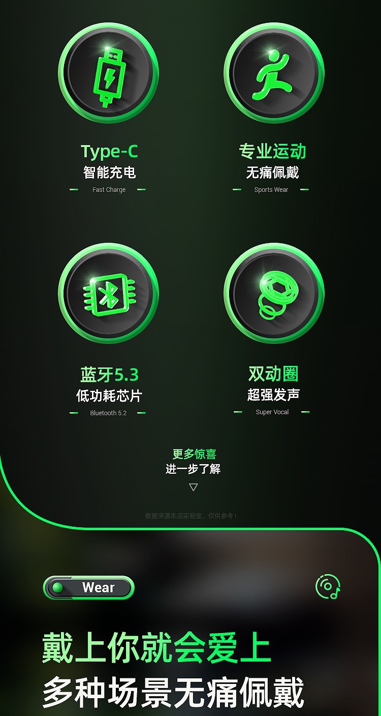 Wireless Bluetooth Earphones BT-7 Sports Neckband TF Card Support Black Technology Digital Display Noise Cancellation Cross-Border Factory New Model