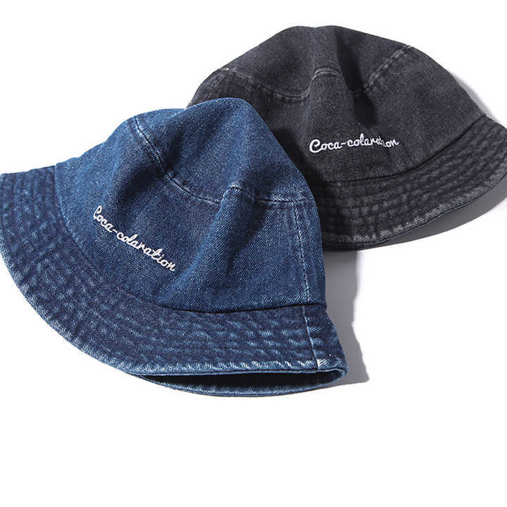 Sombrero de pescador de mezclilla, sombrero personalizado, protector solar, sombreado para hombres, verano al aire libre, sombrero para el sol de comercio exterior plegable, sentido avanzado para mujeres