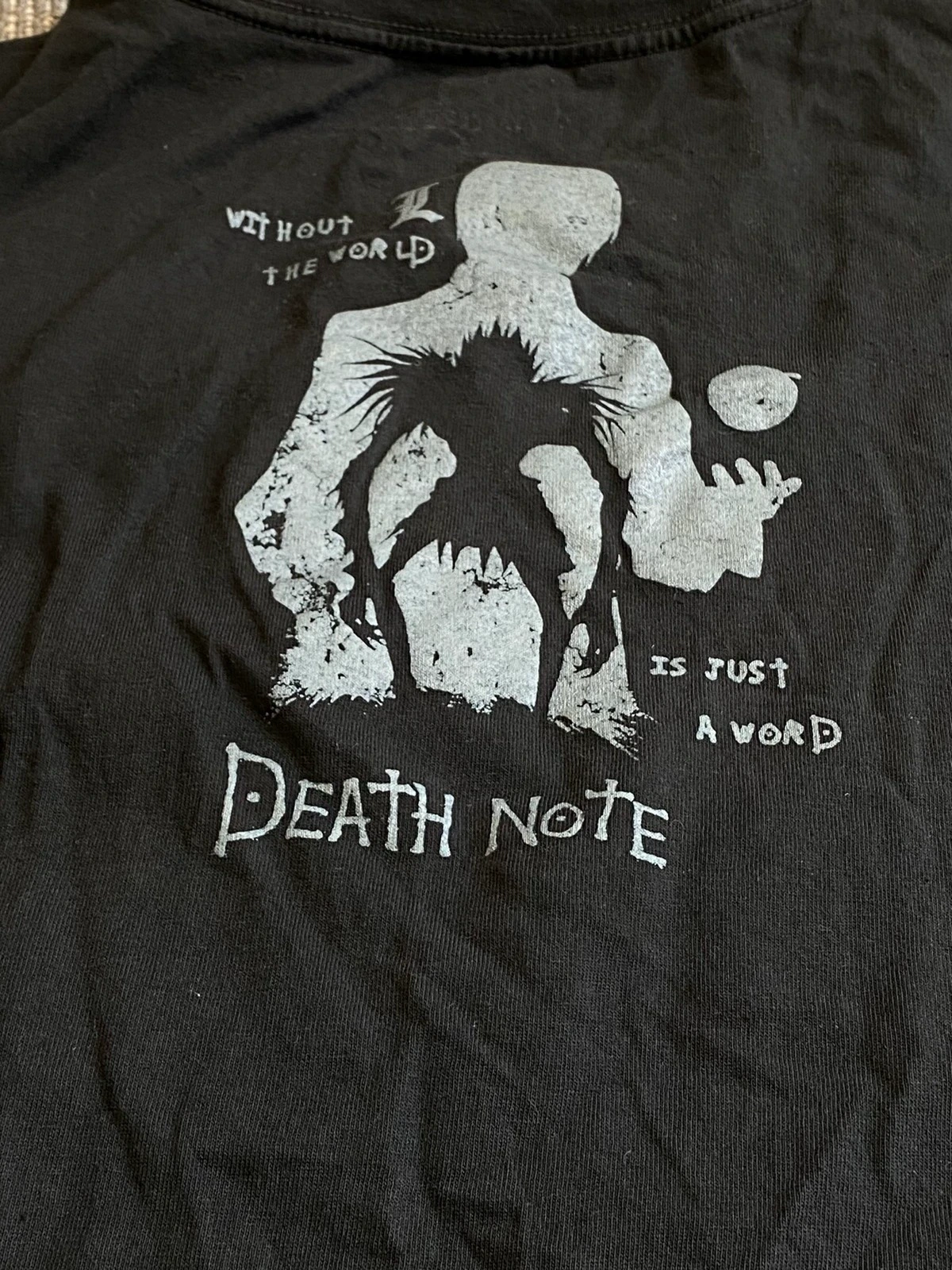 Death Note Y2K style short sleeves90s死亡笔记叶鸟新义短袖T恤