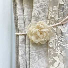 绑绳窗帘绑绳绑带精美手工编织珍珠绒珠绑带一条装
