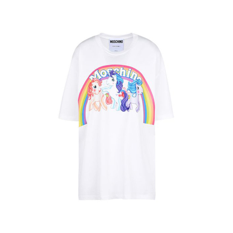 クロスボーダーヨーロッパとアメリカのトレンドブランド春夏新作ラウンドネックプルオーバー親子ベアTシャツ半袖カップルスタイル|undefined