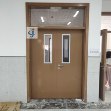 青岛学校钢制双开门 防盗密闭通风 静电喷塑 SS1600 森工生产厂家