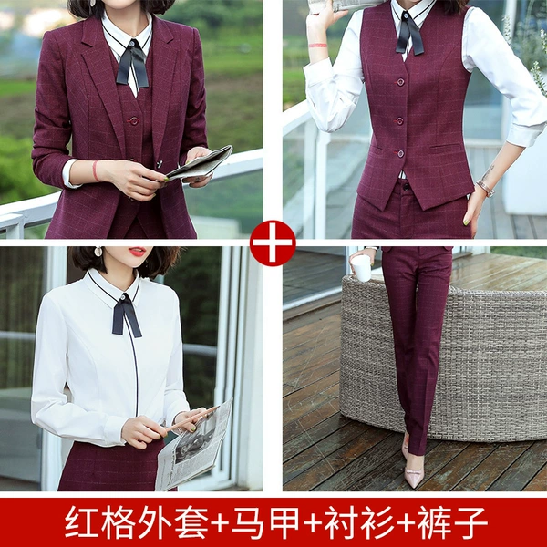 Suit, shirt, vest, trousers