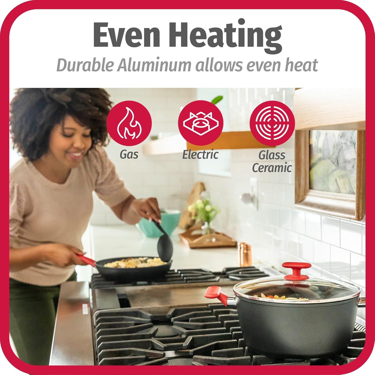 Minería en caliente transfronteriza arroz de arroz de piedra antiadherente olla de regalo olla de cocina de aleación de aluminio general conjunto de olla al por mayor