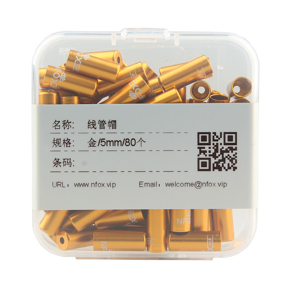 5mm dorado 80 piezas/caja