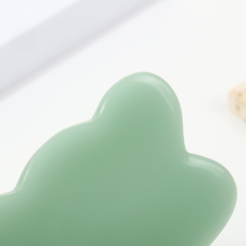 Herramienta de Masaje Facial y Corporal de Jade - Palanca de Pesca Geométrica, en Stock