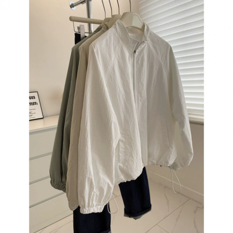 Бесплатная доставка Корейский воротник маленький маленький короткий пиджак женский весенний дикий повседневный тонкий и легкий куртка на молнии