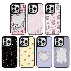 CASE爱心小狗Kitty猫星星波点iPhone16ProMax苹果15镜面手机壳14
